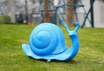 深圳彩繪蝸牛雕塑廠家，園林動(dòng)物小品，玻璃鋼蝸牛雕塑生產(chǎn)