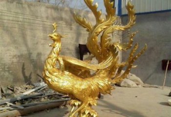 百色鳳凰雕塑廠家，鍛造工藝，銅鳳凰雕塑廠家承接
