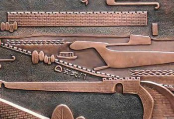 百色銅浮雕景墻雕塑，圓雕工藝