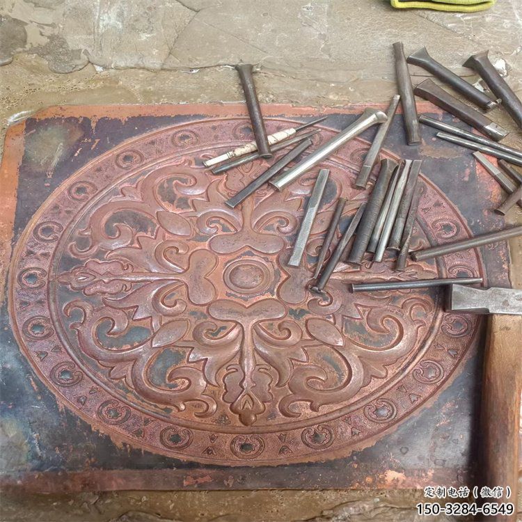 石家莊花卉浮雕精品，鍛銅構件，別墅花卉浮雕廠家