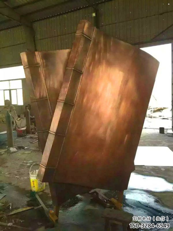廊坊鑄銅書籍供應，街景小品，銅書籍雕塑廠家優價