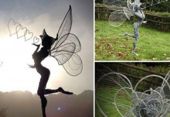 貴陽小精靈雕塑，抽象卡通雕塑，美陳人物擺件