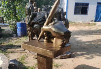 長安手握鋼筆雕塑，街道標(biāo)識，玻璃鋼手握鋼筆雕塑廠家