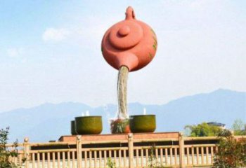 新樂公園天壺雕塑工廠，不銹鋼材質(zhì)，圓雕形式