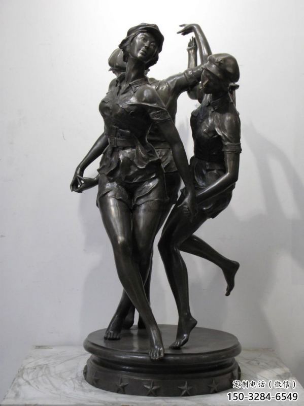 道里住宅小區跳舞雕塑