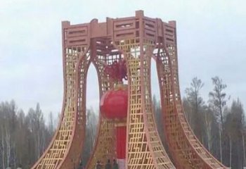 焦作景區燈籠球雕塑供給，公園雕塑，燈籠球雕塑供求