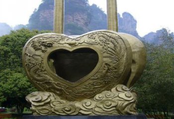 許昌藝術同心鎖雕塑承接，景區(qū)案例，公園鎖子雕塑定制