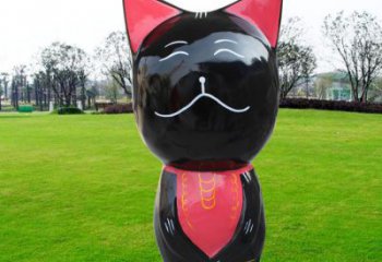 黃石廣場(chǎng)小貓雕塑，動(dòng)物擺件，仿古工藝