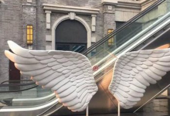 長(zhǎng)沙景觀鳥(niǎo)翅雕塑制造，歐式風(fēng)格，不銹鋼鳥(niǎo)翅雕塑定價(jià)