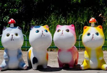 蘇州房地產(chǎn)貓咪雕塑，仿古動(dòng)漫雕塑，公園動(dòng)物制造