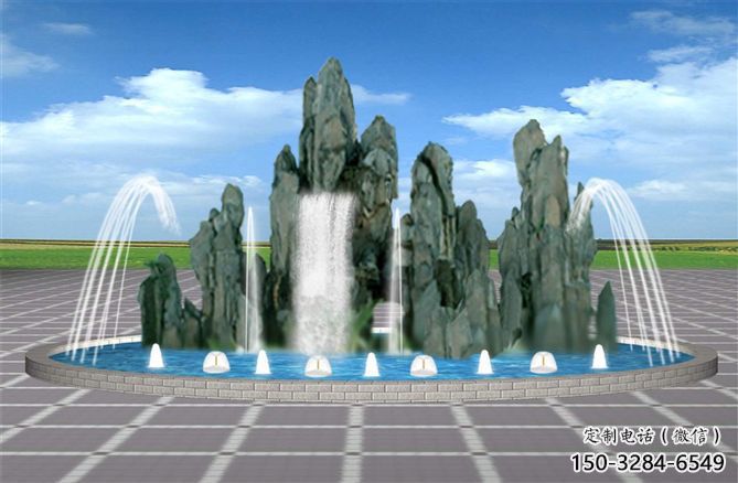 上饒電影變頻噴泉雕塑，水景噴泉雕塑承接