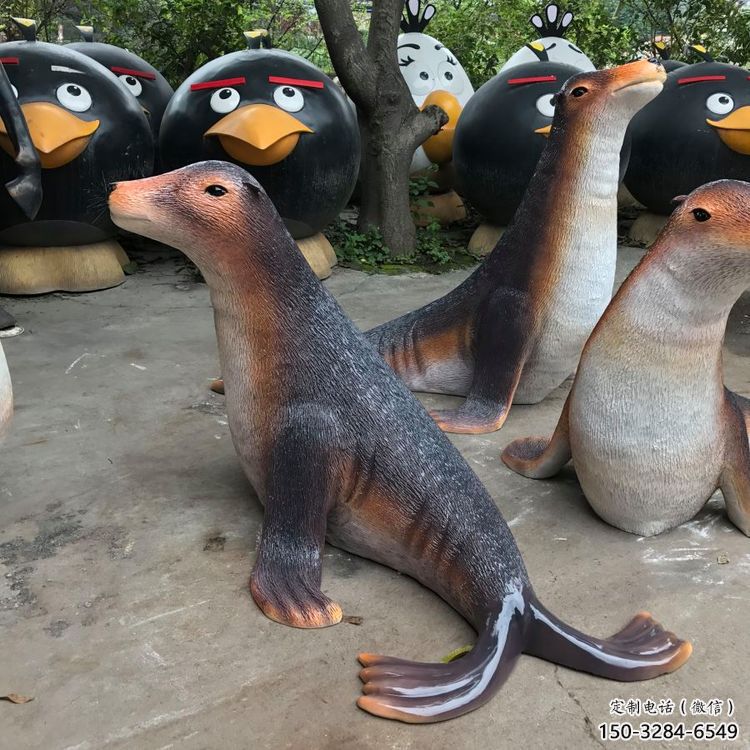 烏蘭察布園林海豹雕塑