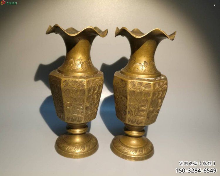 呼倫貝爾花瓶雕塑定價(jià)，鑄銅工藝，銅花瓶雕塑制作廠家