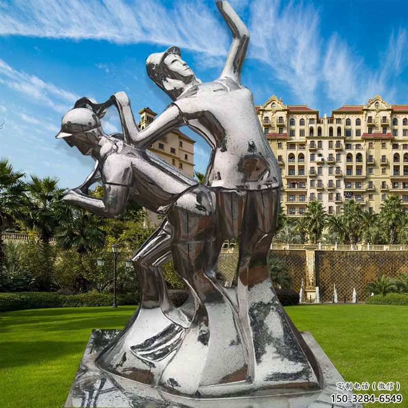 煙臺公園工人雕塑