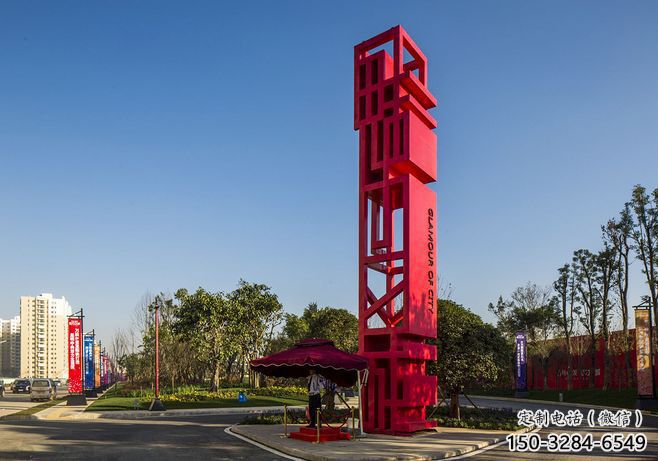 棗莊住宅小區精神堡壘雕塑