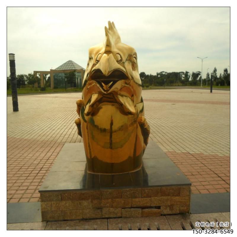 渭南不銹鋼生肖雕塑，鍍鈦工藝，公園廣場戶外擺放