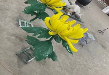 城東景區(qū)菊花雕塑優(yōu)選，圓雕體系，城市菊花雕塑選定