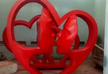 西寧制造心形人物雕塑供需，鋼管組合，雕塑工程制作供應