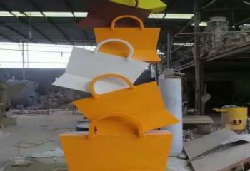忻州烤漆挎包雕塑制造商，室外軟裝，景觀挎包雕塑制作
