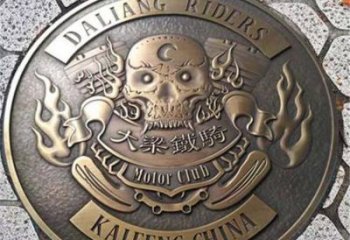 延安鑄造校徽雕塑