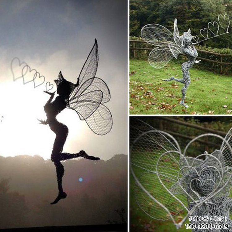 日喀則小精靈雕塑，抽象卡通雕塑，美陳人物擺件