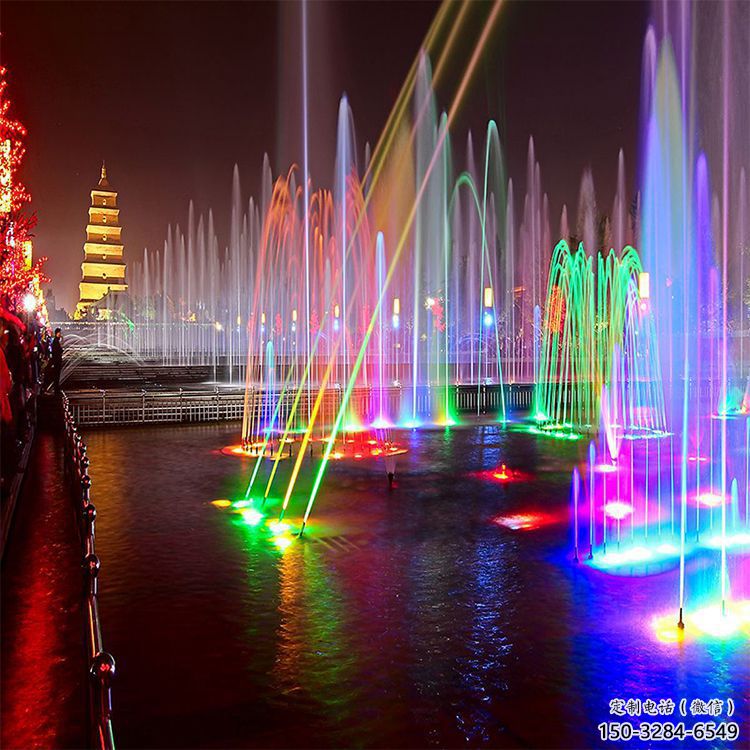哈密選定噴泉雕塑，燈光數控效果，水景藝術雕塑