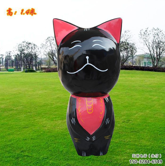 玉溪廣場小貓雕塑，動物擺件，仿古工藝