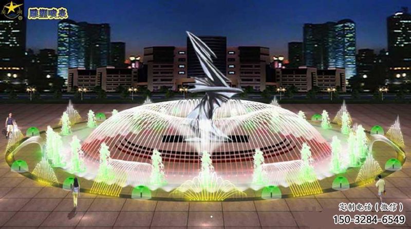 思茅水景搖擺噴泉雕塑，循環噴水模式噴泉雕塑加工