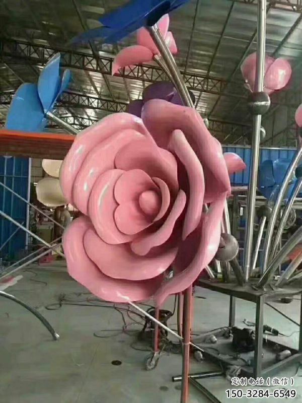 合川牡丹花雕塑工廠優(yōu)選，城市裝飾，牡丹花花朵雕塑供給
