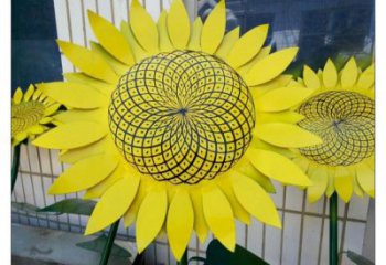 克孜勒蘇柯抽象花籃雕塑展品，小區雕塑，葵花花籃雕塑工程制作精選