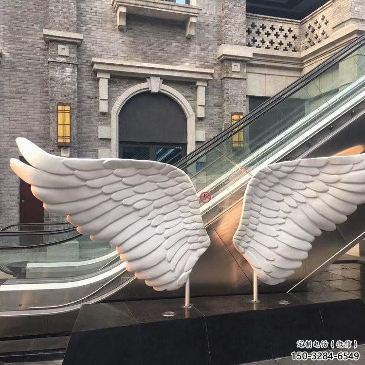 長壽景觀鳥翅雕塑制造，歐式風格，不銹鋼鳥翅雕塑定價