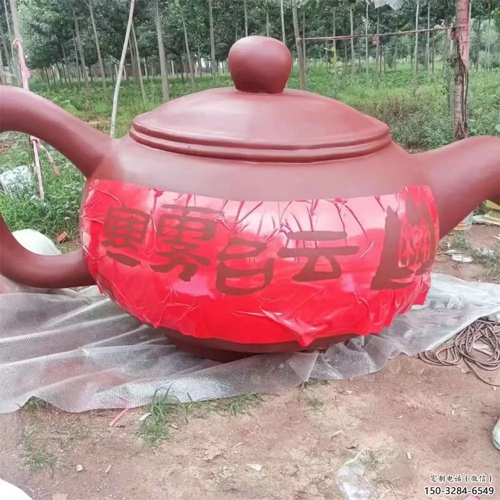 玻璃鋼仿銅天壺雕塑噴漆流程